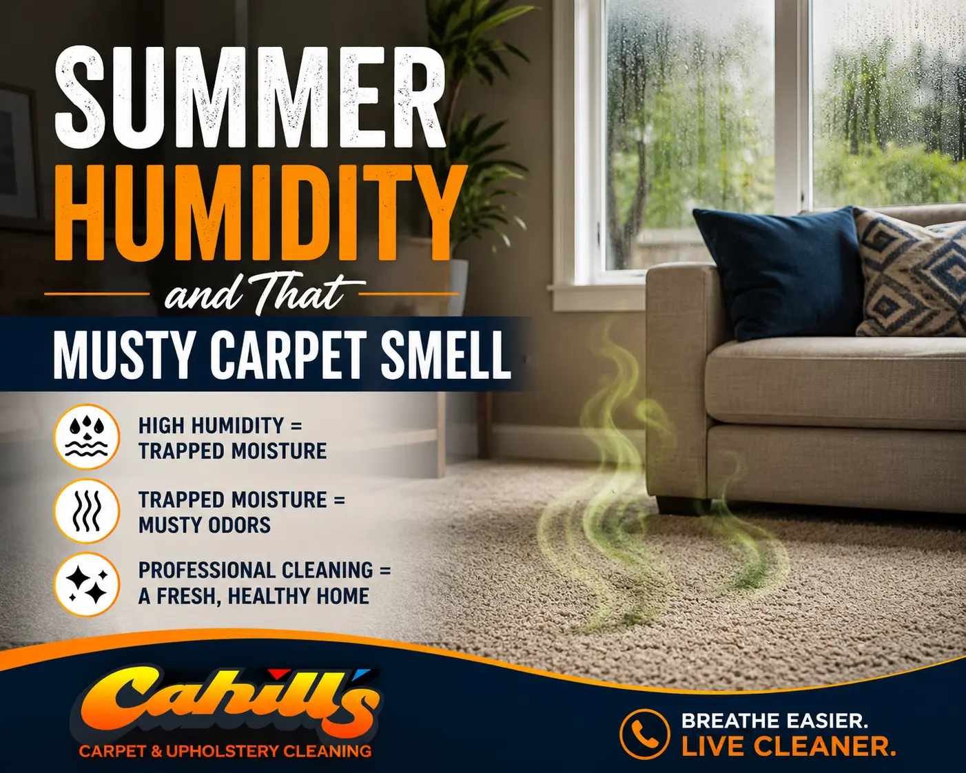 musty carpet smell humidity