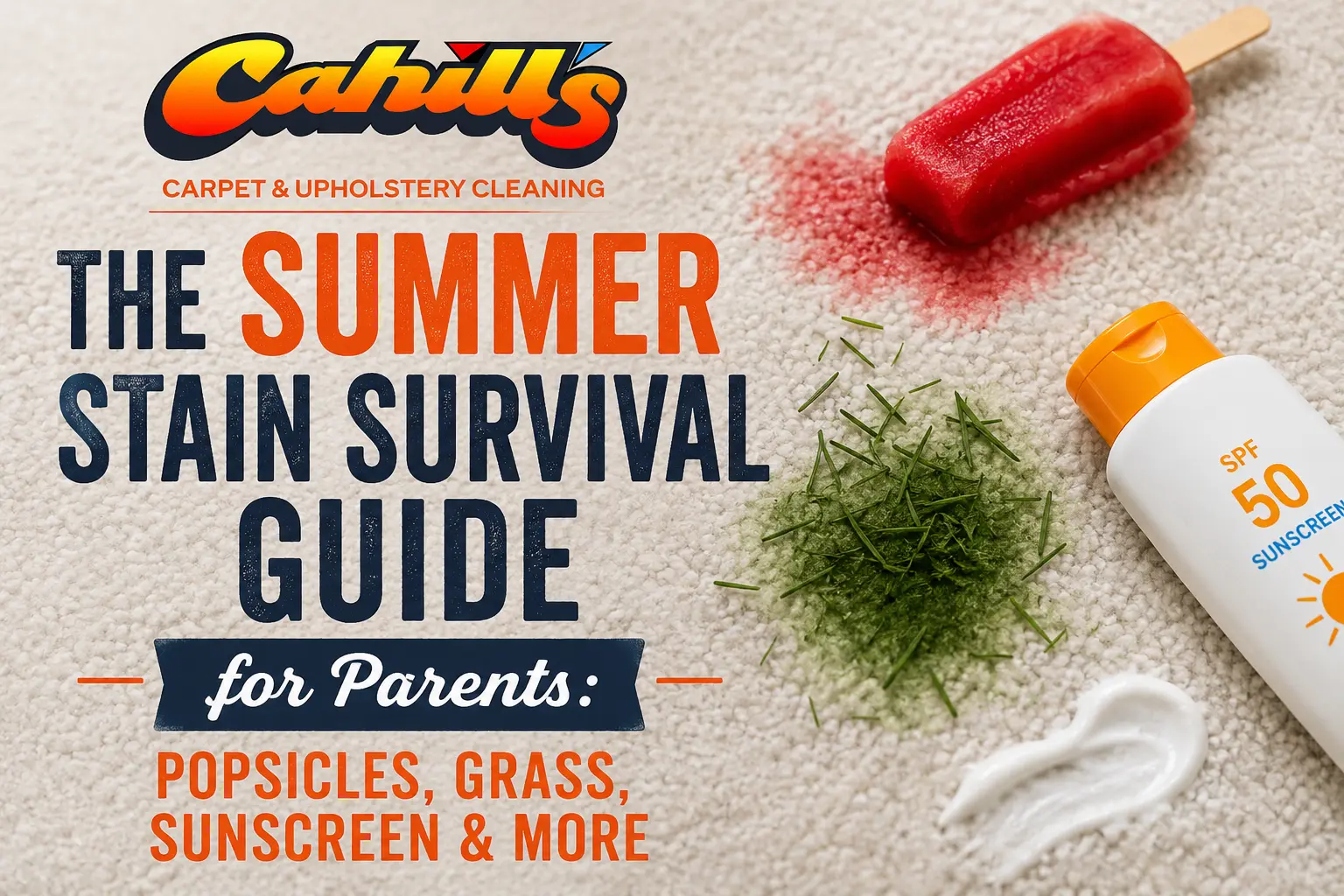 summer carpet stains